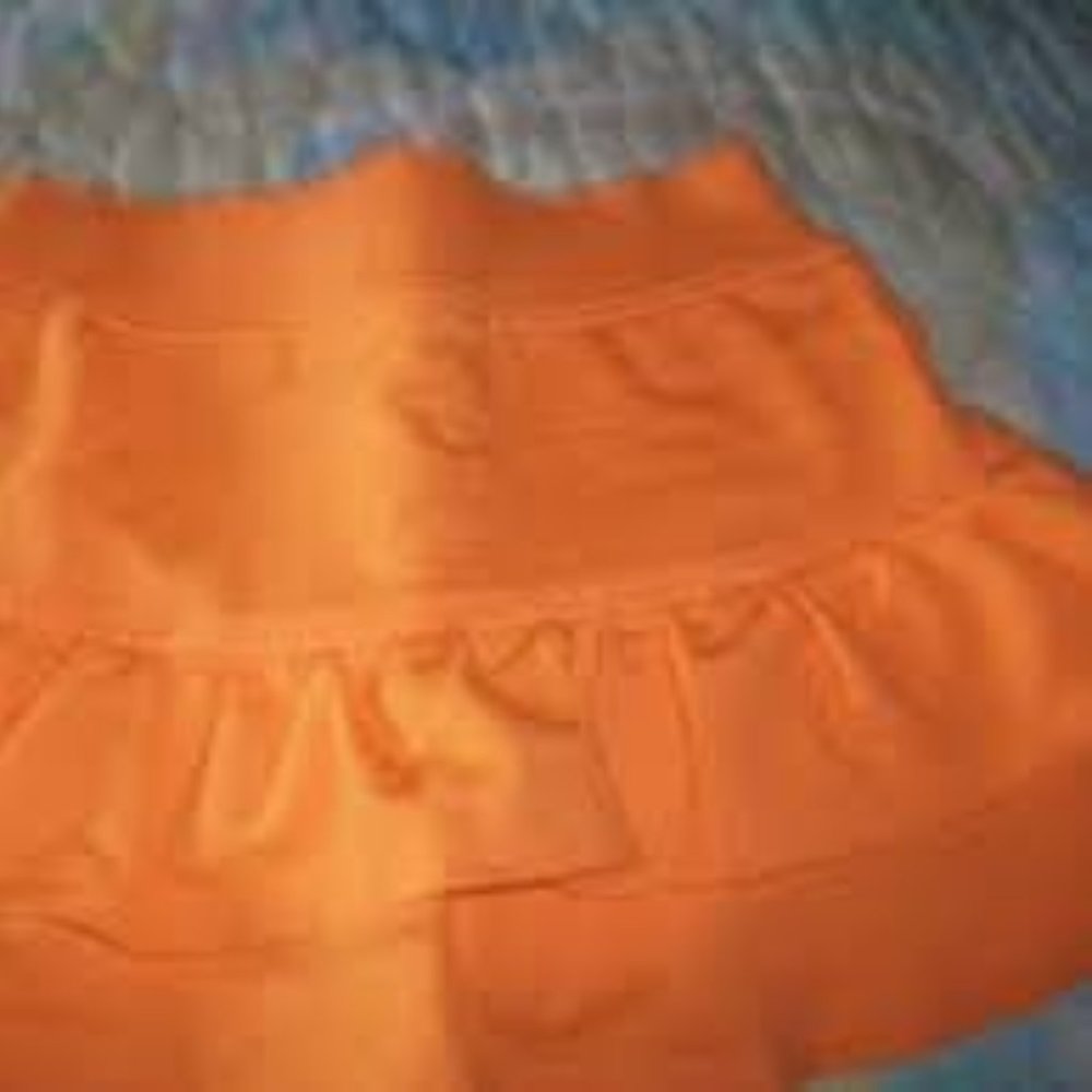 New Basic Editions Skort Halloween Orange Girls Size XL 14/16